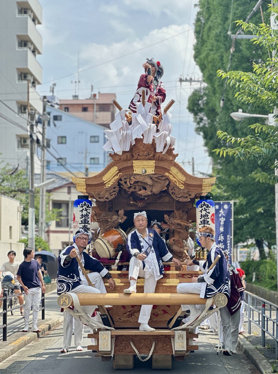 2025.6.22(日) 内代 試験曳き #内代 #だんじり #地車 #大阪市 #都島区