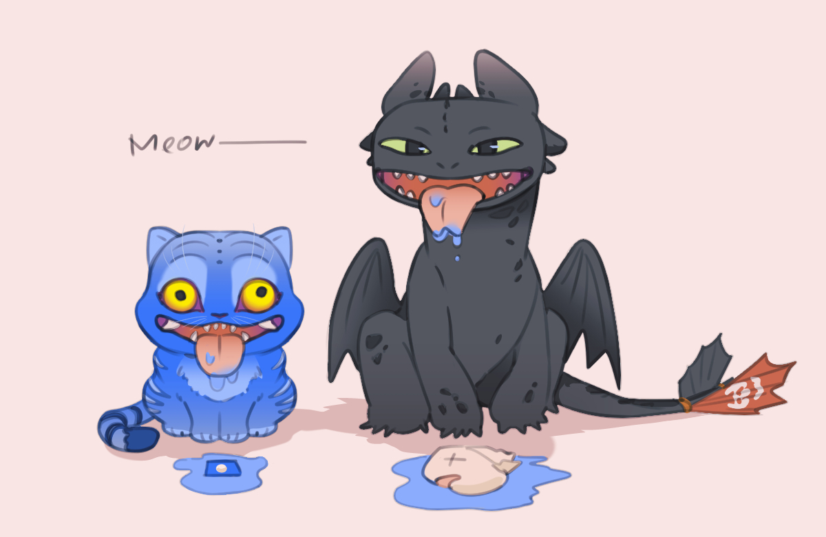 "Human, take it."
#HTTYD  #HowToTrainYourDragon  #Toothless #KPOPDEMONHUNTERS