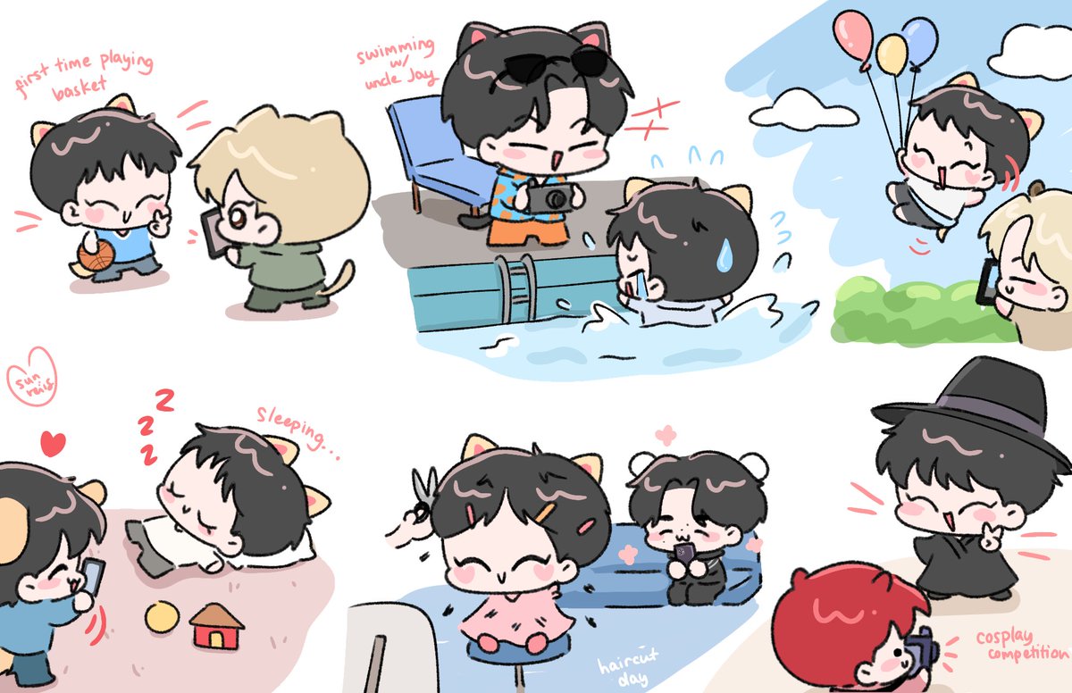 sunreiis's tweet image. 🦊's week with 6 uncles