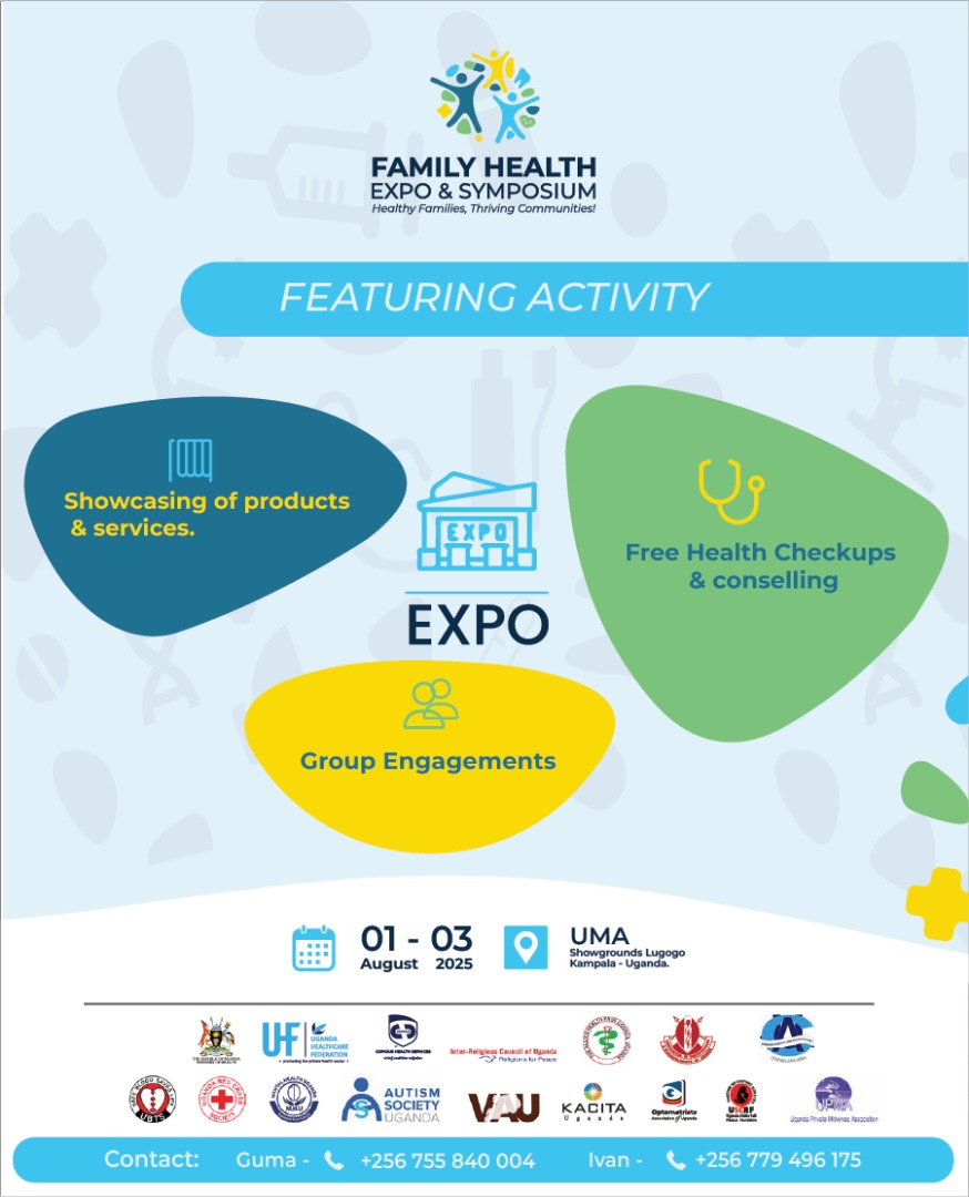 humugofficial's tweet photo. Don't miss out the #FamilyHealthExpo come 1-3 AUG at UMA Showgrounds, Lugogo..
   Come experience something more than an Expo like health walks and workouts, the youth platform, a symposium plus networking.
#PreventionStartsWithMe https://t.co/gvNw7HUtuG
