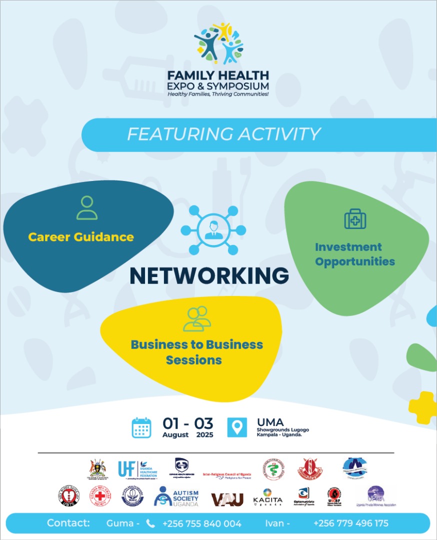 humugofficial's tweet photo. Don't miss out the #FamilyHealthExpo come 1-3 AUG at UMA Showgrounds, Lugogo..
   Come experience something more than an Expo like health walks and workouts, the youth platform, a symposium plus networking.
#PreventionStartsWithMe https://t.co/gvNw7HUtuG