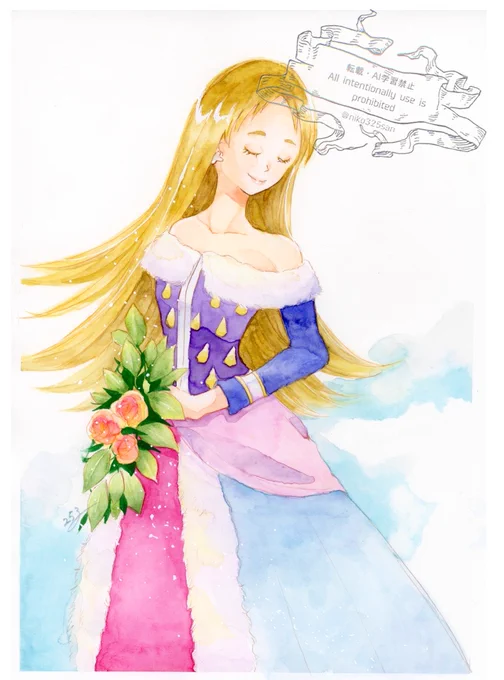 #ドラクエ水彩部 マリアさん