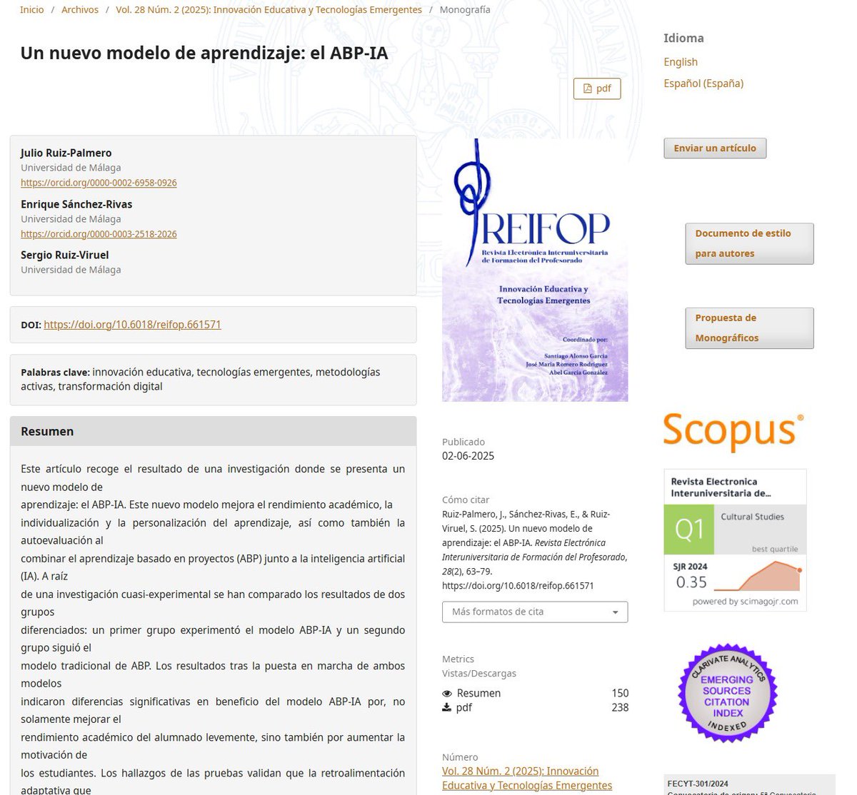 srviruel's tweet image. [#EdTechAI] El modelo ABP-IA transforma el modelo tradicional:

➤ Integra Inteligencia Artificial al ABP.
➤ Más pensamiento crítico, menos memorizar por memorizar. 
➤ Mejora la personalización sin depender solo de las notas.
➤ La motivación como motor real del aprendizaje.