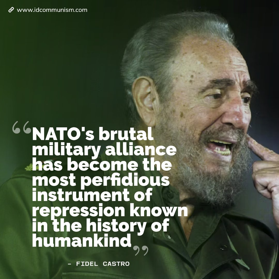 📌 #DissolveNATO #NatoSummit2025 #FidelCastro