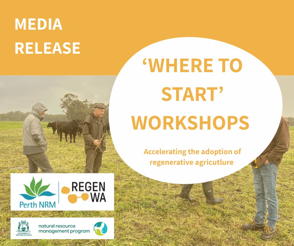 Farmers across Western Australia are showing increasing interest in regenerative agriculture, and recent workshops ran by RegenWA are helping to turn that curiosity into confident action...

Read the full media release here: lnkd.in/g2Eq9-aX

#wastatenrm