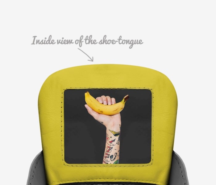 GhostCEOGamer's tweet photo. #UglyisDelicious #banana #shoedesign #misfit #limitededition #designershoe https://t.co/AdzQpdOnfd