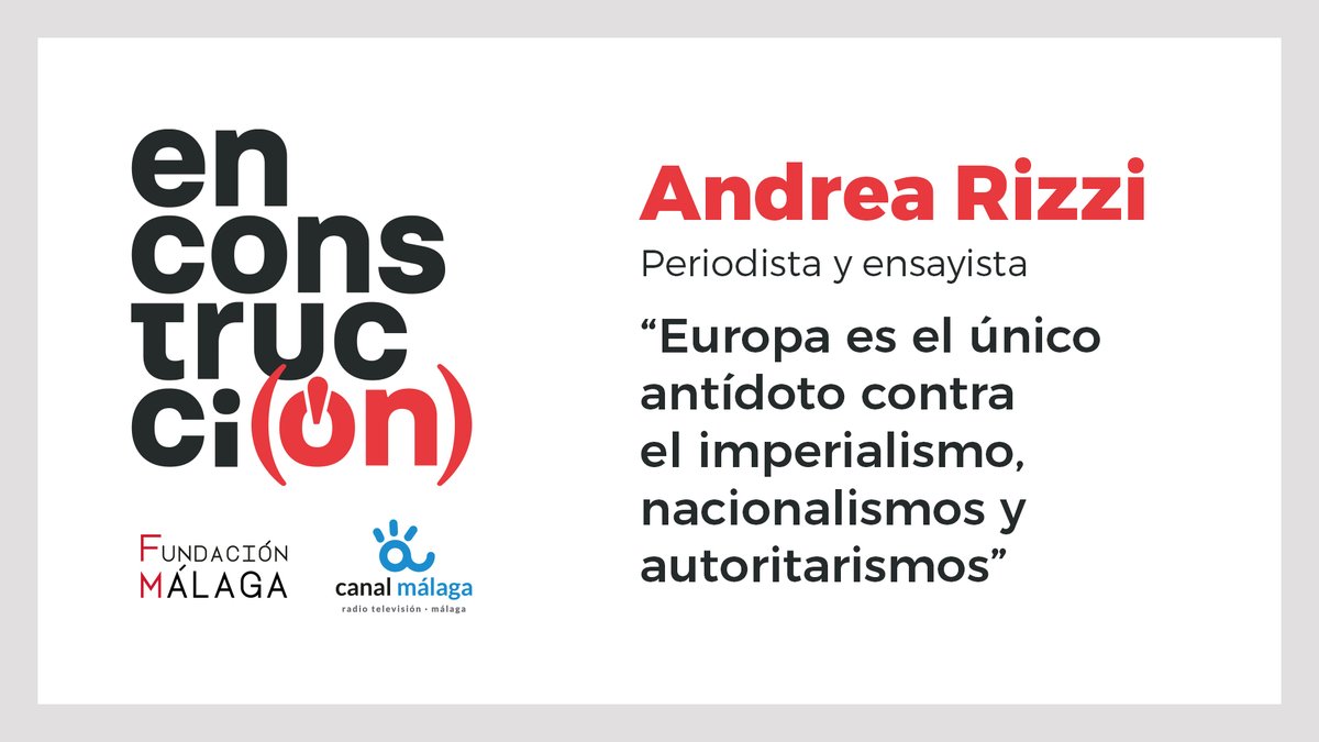Cristina Consuegra (@crisconsuegra) on Twitter photo He conversado con <a href="/and_rizzi/">Andrea Rizzi</a> para un nuevo capítulo del ensayo sonoro, En Construcci(On), a partir de diversos asuntos que aborda en 'La era de la revancha'. También hemos charlado sobre ese sueño que nunca acaba: Europa.
🔗canalmalaga.es/en-construccion
📍enconstruccionpodcast.es He conversado con <a href="/and_rizzi/">Andrea Rizzi</a> para un nuevo capítulo del ensayo sonoro, En Construcci(On), a partir de diversos asuntos que aborda en 'La era de la revancha'. También hemos charlado sobre ese sueño que nunca acaba: Europa.
🔗canalmalaga.es/en-construccion
📍enconstruccionpodcast.es