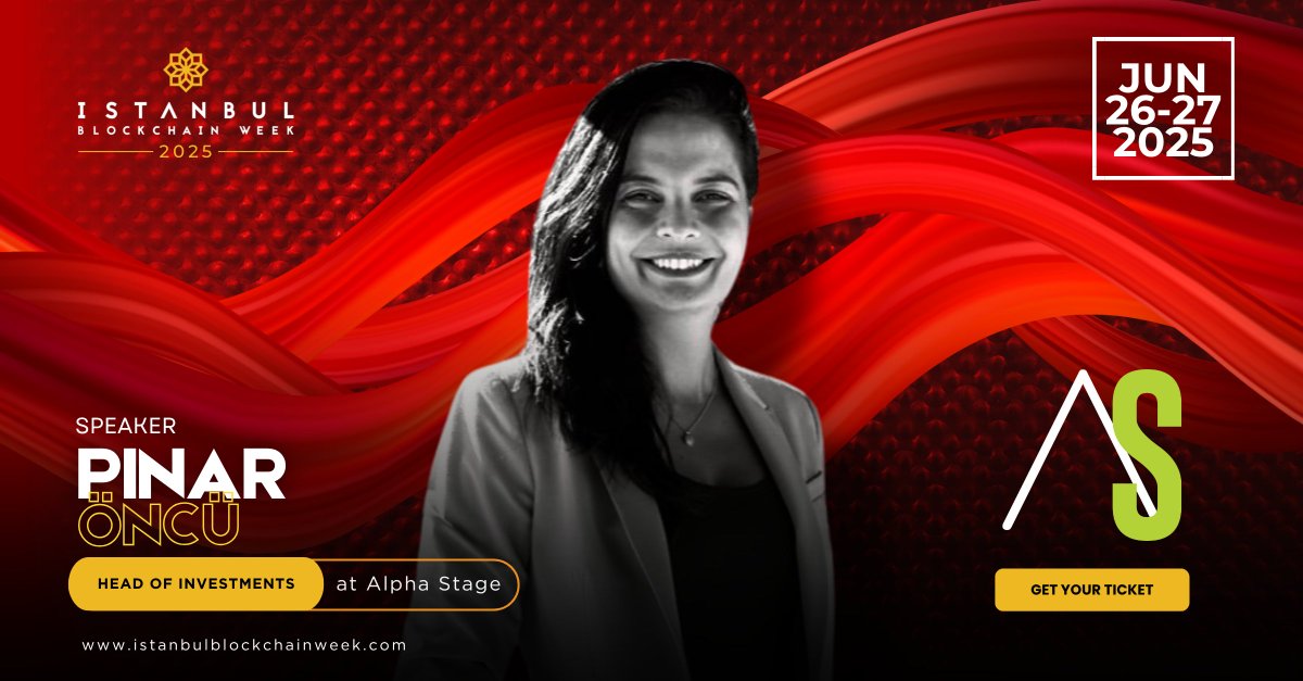 📢 Speaker Announcement 💥
 
We’re thrilled to welcome <a href="/pinar_io/">Pinar Oncu</a>,  Head of Investments at <a href="/AlphaStageWeb3/">Alpha Stage</a>, to #IBW2025!
 
Join us at the event of the year, where Web3, AI, and Crypto leaders connect, build, and innovate. 
 
📍 June 26–27, 2025 | Istanbul
🎟️ Secure your ticket