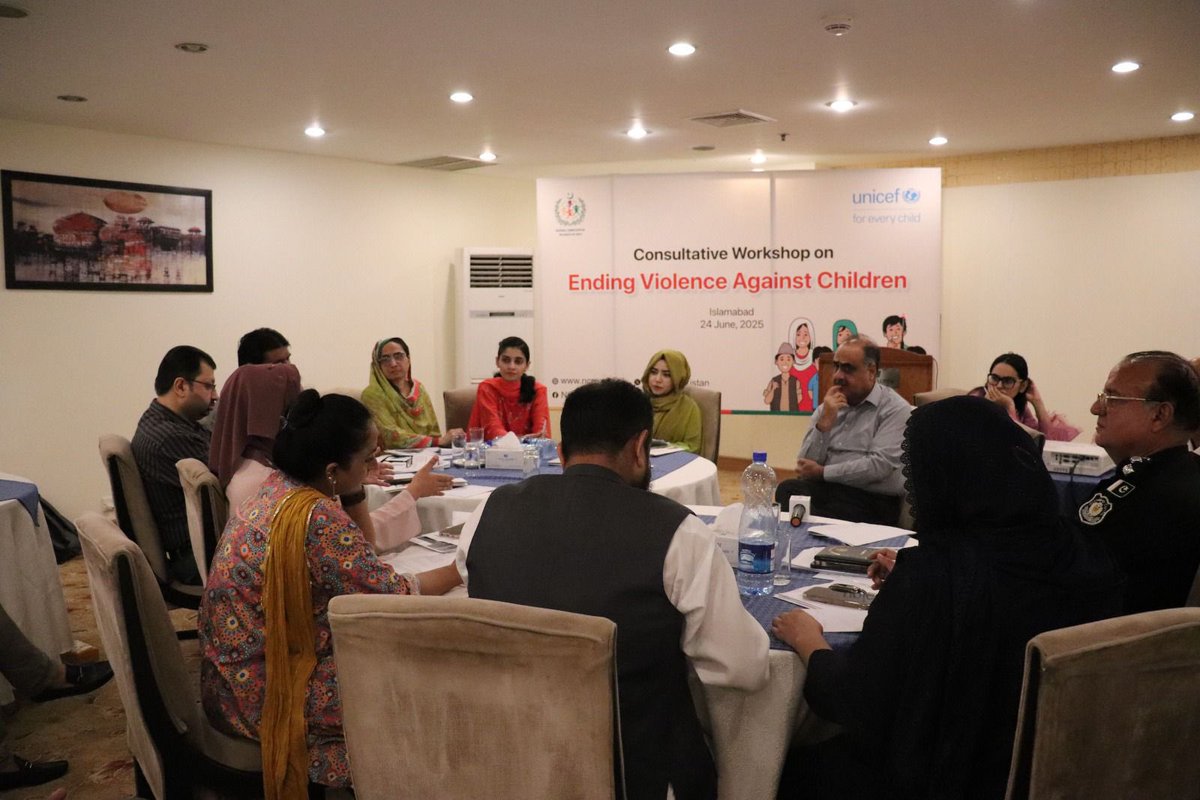 The National Commission on the Rights of the Child , in collaboration with, Government of the Punjab, and <a href="/UNICEF_Pakistan/">UNICEF Pakistan</a> , successfully convened a significant consultative workshop in Islamabad. This workshop is part of a broader series of federal and provincial consultations