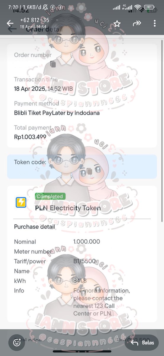 iannStoree's tweet photo. 811.

⋆˚࿔ Testi 18 April 2025 ˚⋆

Blibli paylatér via Token PLN 2.500.000✅ 

t. cairin limit gesek tunai trusted shopee spaylater bca gopaylater ovo akulaku indodana jenius allobank bri ceria kredivo yup cc kartu kredit data non vn tiket com tiketcom tikom ticom https://t.co/tdC9OWfG3J