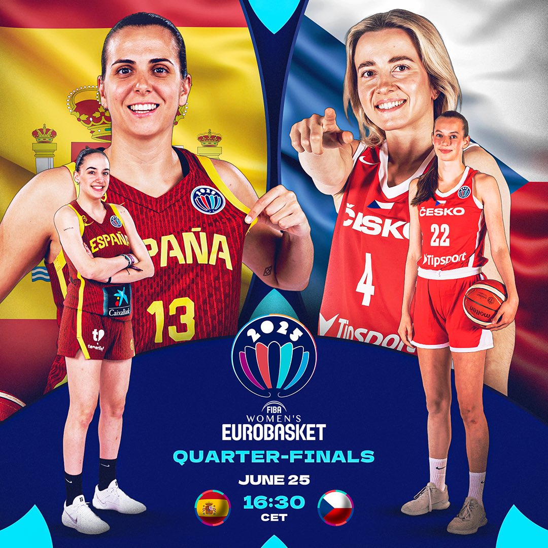 New day, new battle for a spot in the #EuroBasketWomen Semi-Finals 🍿 - who will win? 

📰 Preview: bit.ly/EBWQFs_Jun25
📺 bit.ly/EBW_WatchLive