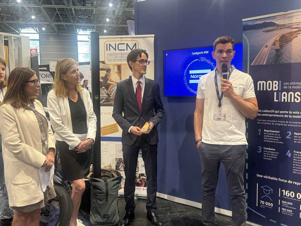 ℹ️ [#INFO] Zoom sur le lauréat de la catégorie #RSE des Trophées Trajectoire Durable 🏆

#Norauto a lancé Mana Ara, un programme solidaire à fort impact #social 🚗

Son objectif : faciliter la mobilité des personnes en difficulté financière, en renforçant l’engagement sociétal