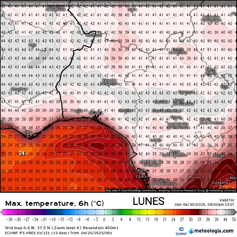 Meteohuelva's tweet photo. Hay que empezar a hablar de lo que se nos viene encima.

Estamos ante un nuevo episodio de altas temperaturas que debido a su intensidad, extensión y duración, se convertirá en la primera ola de calor del año.

A partir de mañana jueves suben las temperaturas pero los días álgidos del episodio serán desde el sábado hasta el martes.

En la provincia de Huelva se traducirá en un calor muy intenso. Tanto las temperaturas máximas como las mínimas serán muy altas. En el litoral se pueden rozar o superar los 40 °C. Mientras que en los lugares habituales del Andévalo y Condado se pueden rozar los 45 °C.

No se vislumbra un alivio como mínimo hasta el viernes 4 de julio así que mucha precaución. 

Aemet irá emitiendo sus correspondientes avisos.
