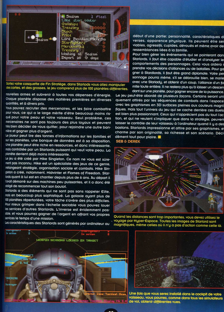 AllmightoFranky's tweet photo. On termine la visite chez #Microprose avec #Starlords à venir,une page égarée de la visite chez #Interplay et on démarre les "Previews" avec #Gulp sur #Amiga! 2/5 https://t.co/eivm8t1S5H