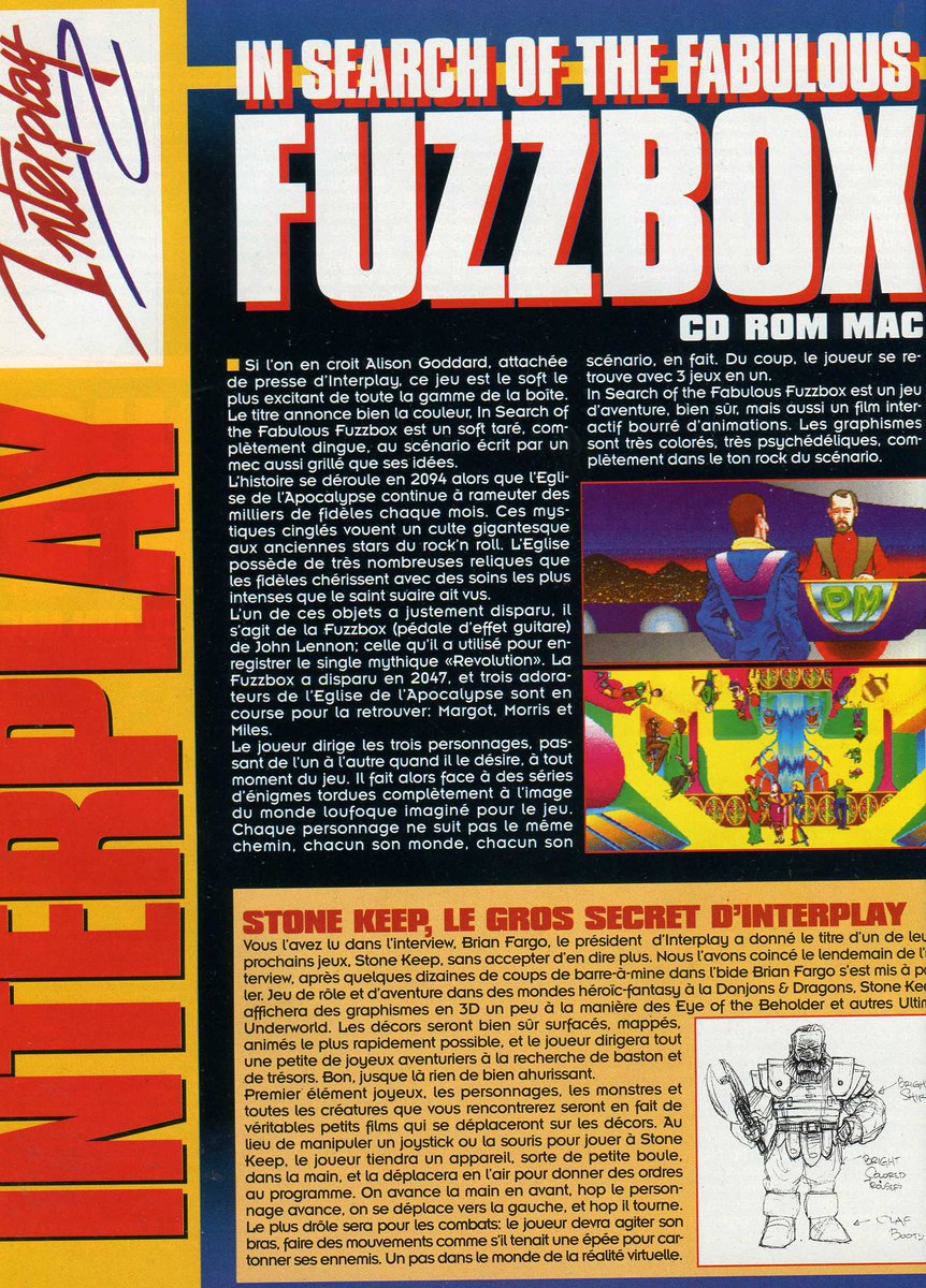 AllmightoFranky's tweet photo. On termine la visite chez #Microprose avec #Starlords à venir,une page égarée de la visite chez #Interplay et on démarre les "Previews" avec #Gulp sur #Amiga! 2/5 https://t.co/eivm8t1S5H