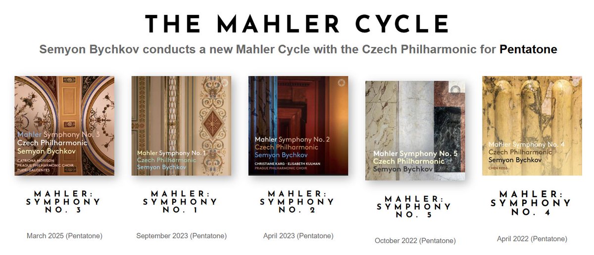 SemyonBychkov1's tweet image. Recording has been taking place in Prague of Mahler's Symphony No. 8, with the @CzechPhil conducted by Semyon Bychkov.
To be released as part of the @PENTATONEmusic Mahler Cycle box set next spring.
Find Semyon Bychkov's full discography: semyonbychkov.com/discography/