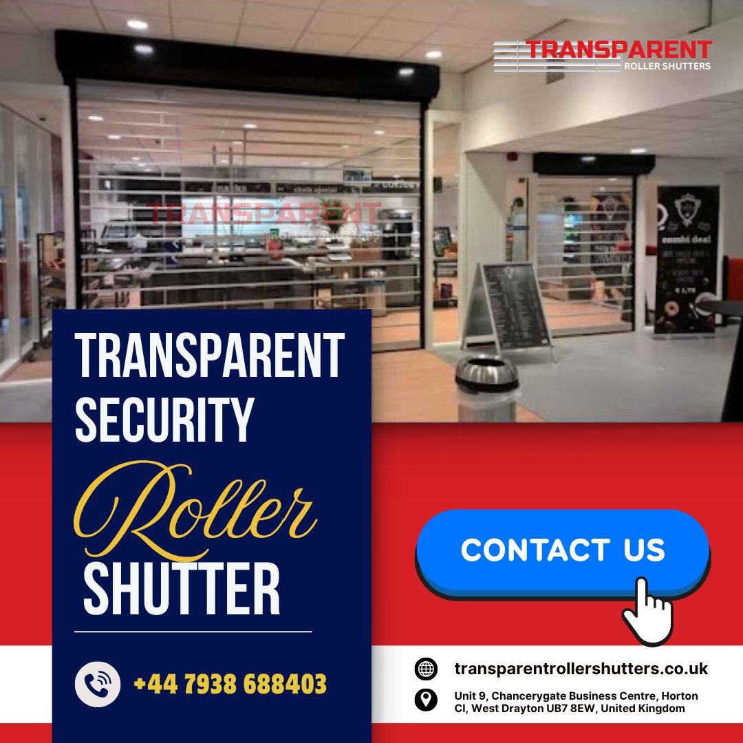 transparen11958's tweet image. 👉Enhance visibility without compromising security with our Transparent Security Roller Shutters. Perfect for storefronts that need protection and display appeal. Sleek design, strong build and full transparency!
#TransparentShutters #ShopfrontSecurity
👉transparentrollershutters.co.uk/transparent-se…
