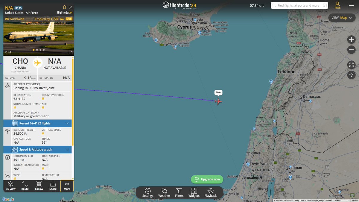 USAF RC-135W Rivet Joint 62-4132.