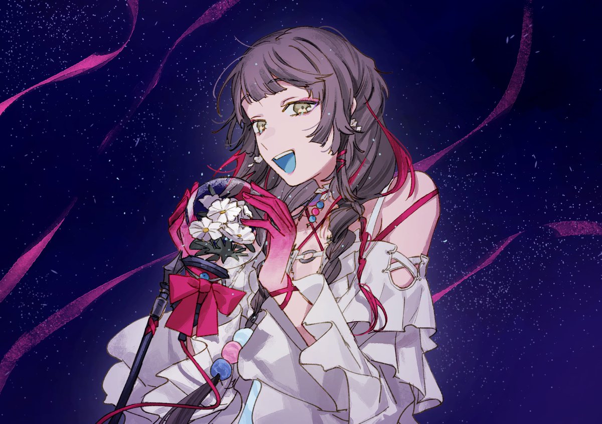 KOE三週年快樂！！
三週年穿新衣真的超好😭
今後也要開開心心🥺🍡🍡🍡✨
#KOE_art
#心咲KOE3周年