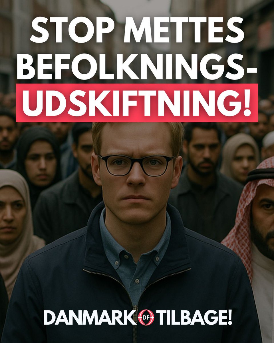 STOP METTE FREDERIKSENS BEFOLKNINGSUDSKIFTNING

Under Mette Frederiksen er den muslimske masseindvandring steget med hele 124%

I hele 9 sogne er danskerne allerede i mindretal.

I indeværende folketingsperiode har hun tildelt svimlende 11.684 statsborgerskaber til udlændinge, og