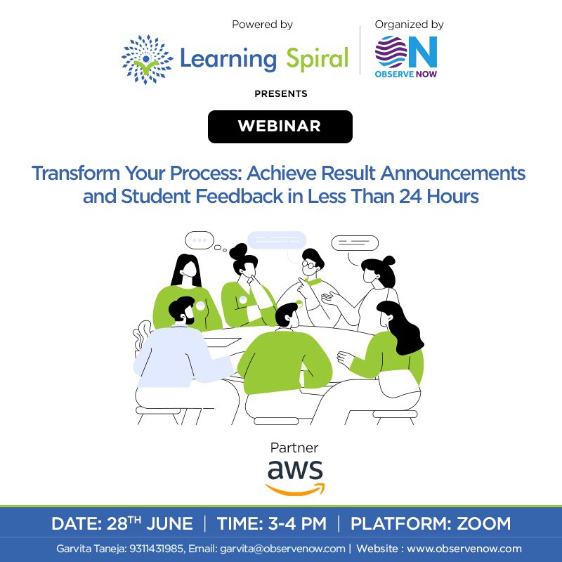 Learning Spiral (@learningspiral) on Twitter photo ๐๏ธ A thought-provoking webinar is happening on 28th June 2025 | 3โ4 PM (Zoom)
Topic: Transform Your Process: Declare Results & Share Feedback in less than 24 hrs.
Powered by <a href="/LearningSpiral/">Learning Spiral</a> | Organized by <a href="/ObserveNow/">Donna Lee</a> | In association with <a href="/AWSCloud/">Amazon Web Services</a>
#WebinarAlert #EdTechIndia ๐๏ธ A thought-provoking webinar is happening on 28th June 2025 | 3โ4 PM (Zoom)
Topic: Transform Your Process: Declare Results & Share Feedback in less than 24 hrs.
Powered by <a href="/LearningSpiral/">Learning Spiral</a> | Organized by <a href="/ObserveNow/">Donna Lee</a> | In association with <a href="/AWSCloud/">Amazon Web Services</a>
#WebinarAlert #EdTechIndia