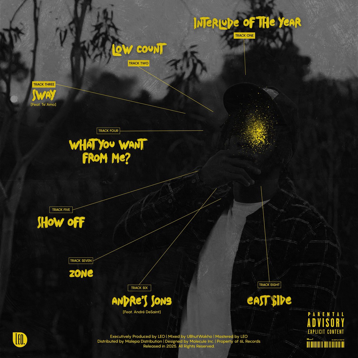 YLLW BY LEO Official Cover + Credits 

27 JUNE 📅 

Produced by LEO 
Featuring Te’Amo &amp; André DeSaint