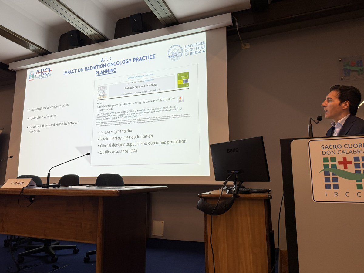 Prof. Alongi emphasizes how radiation oncology is poised to ride the AI revolution to an even brighter future for cancer care. A benefit for a specialty that delivers treatments with 1’s and 0’s. #radonc