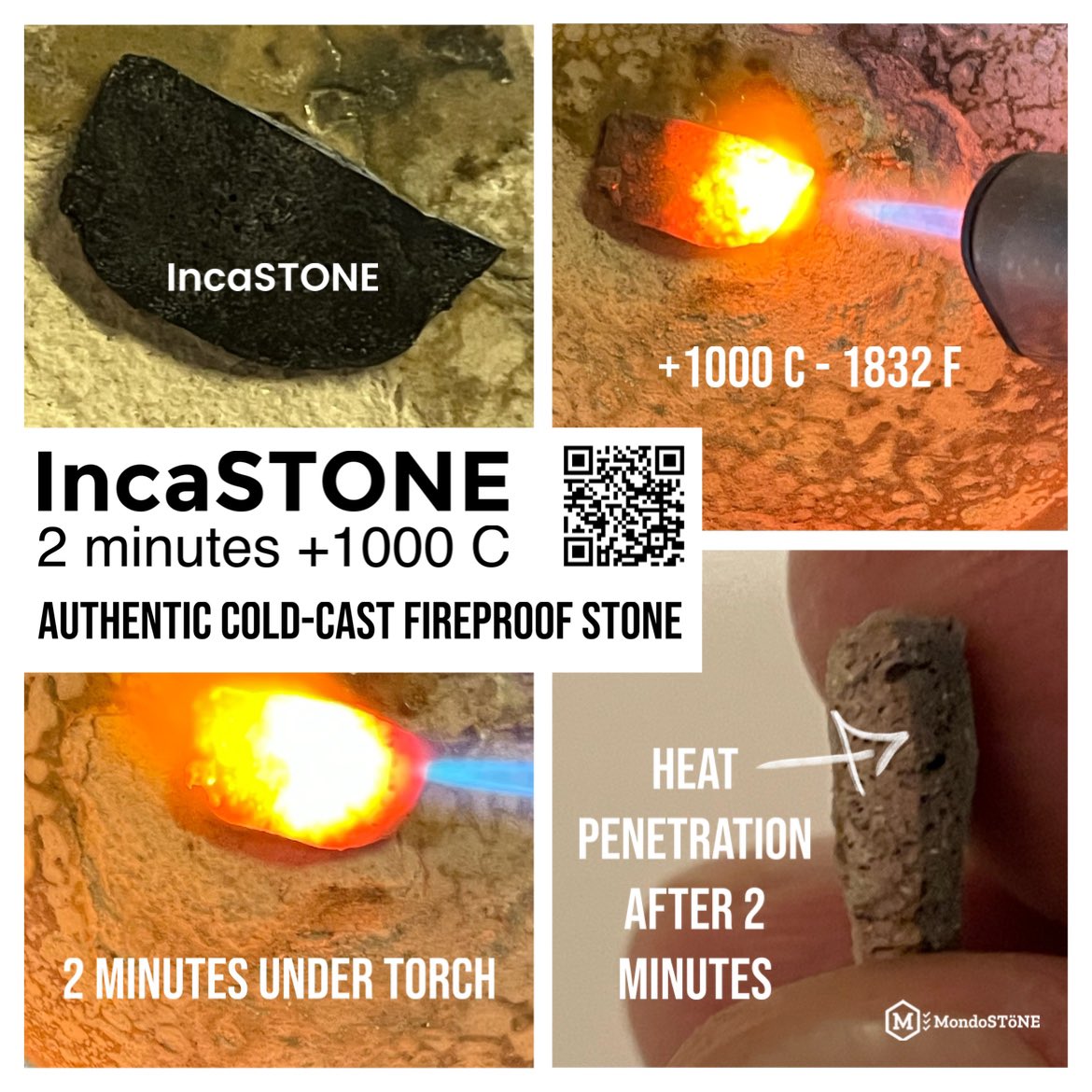 JablonskyVik's tweet image. MondoSTöNE 𒈠𒀀𒈾𒁕𒀀𒊕𒋾𒀀𒈾𒂊
Is IncaSTONE fireproof? You can see how far the heat went through the material after two minutes
🧩IncaSTONE Stone Making Kit🧩
An affordable and safe introduction to the biggest mysteries of our time
👉 ebay.us/m/n5YW3S
#NatronTheory…