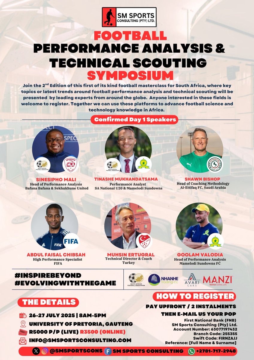 SMSportsCons's tweet image. 🚨 Tickets Running Out 🚨
Tickets for the 2nd edition of the Football Performance Analysis & Scouting are running out, with limited space, if you haven’t secured yours do so today.
#InspireBeyond #EvolvingWithTheGame
