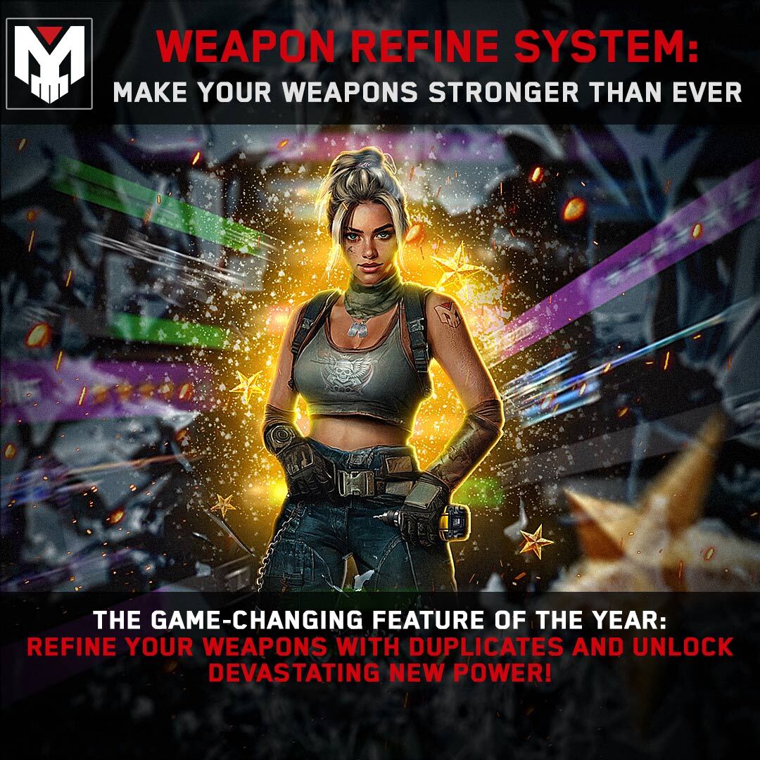 💥 BOOM. That sound? It’s the Weapon Refine System going live. That’s right, Airmen. The system I’ve been hammering, welding, and borderline sweet-talking into existence? It’s here.

𝐎𝐩𝐞𝐧 𝐭𝐡𝐞 𝐠𝐚𝐦𝐞 𝐚𝐧𝐝 𝐠𝐞𝐭 𝐫𝐞𝐟𝐢𝐧𝐢𝐧𝐠. 🔧