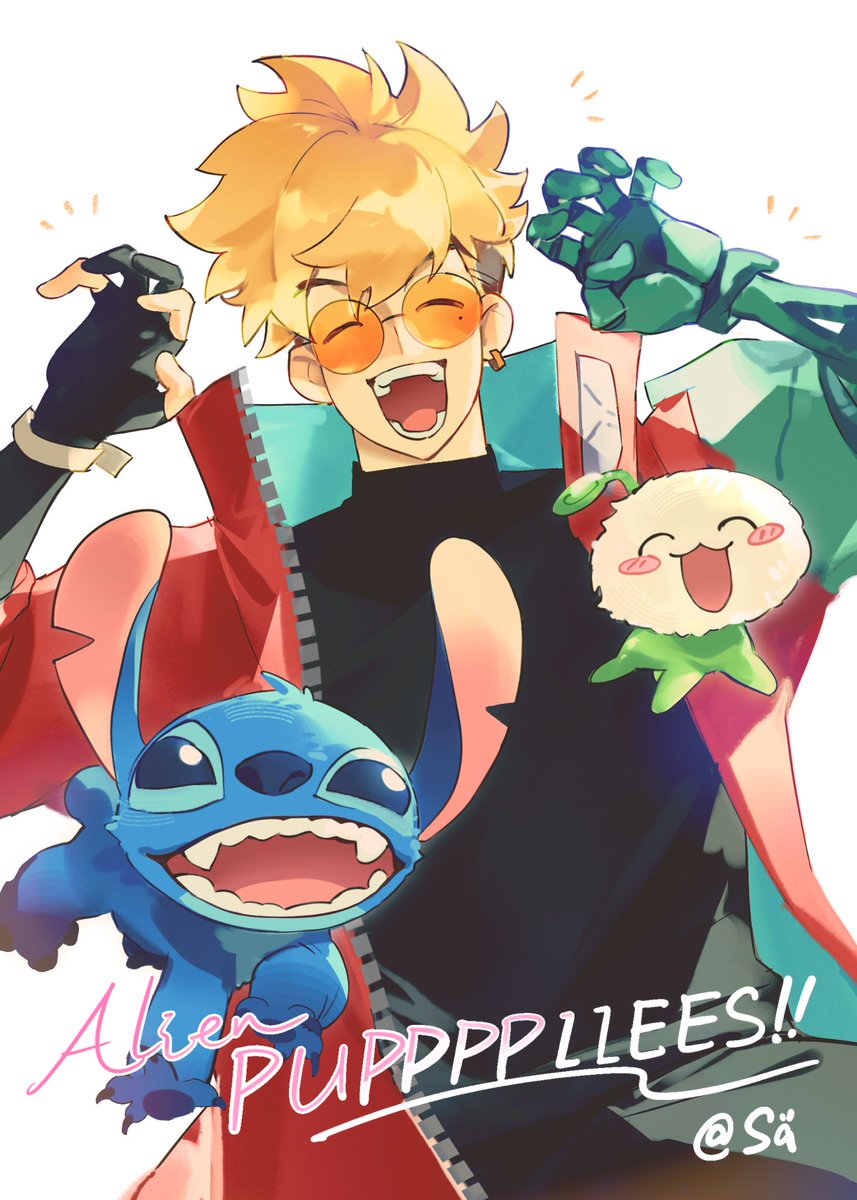 ~~Three alien puppies!🐶👽✨
#trigun #TRIGUNSTAMPEDE #vash #vashthestampede #stitch #长江七号