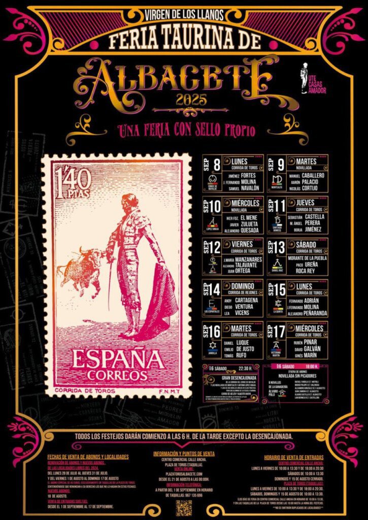 Dicen que Fortes veta porque no quiere abrir cartel… Pues tiene, a día de hoy, cuatro festejos en los que abre cartel, Pamplona, Santander, Dax y Albacete…

Me da que el tema de Valladolid va por otros lares y se está culpando al que no es…