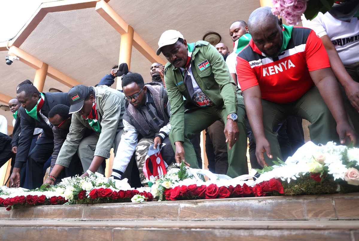 skmusyoka's tweet photo. We remember and honour our fallen heroes today. 
Let justice be our shield and defender.
#LestWeForgetJune25 https://t.co/SAk3TH5nEU
