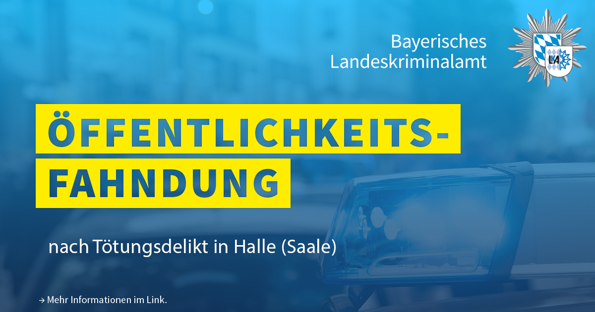 🌐 Bilder &amp; Infos:
bka.de/oeffentlichkei…

ℹ️ Hinweise an die Polizei Halle (Saale)
☎️ unter 0345 2241291, 
📧 per Mail an fk2-hinweise.pi-hal@polizei.sachsen-anhalt.de
oder an jede andere Polizei.

☝️ Keine Hinweise unter diesem Beitrag posten!

<a href="/bka/">Bundeskriminalamt</a>