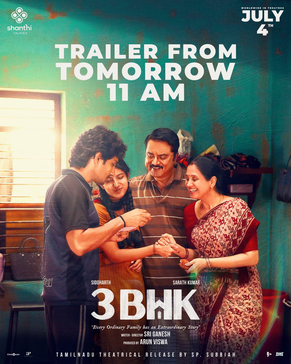 SUNLIGHT Media Tamil (@sunlightmediatl) on Twitter photo This could be your story! ✨️🏡
#3bhk #3BHKtamil #3bhkfromJULY4
#Siddharth <a href="/realsarathkumar/">R Sarath Kumar</a> <a href="/sri_sriganesh89/">Sri Ganesh</a> #Devayani <a href="/RaghunathMeetha/">Meetha Raghunath</a> <a href="/Chaithra_Achar_/">Chaithra Achar</a> <a href="/iamarunviswa/">arun Viswa</a> <a href="/amritramnath23/">Amrit Ramnath</a> <a href="/dineshkrishnanb/">Dinesh krishnan DOP</a> #JithinStanislaus
<a href="/thecutsmaker/">Ganesh Siva</a> <a href="/Meevinn/">Meevin @ Vinoth raj kumar N</a> <a href="/ashokstylist/">Ashok_stylist</a>
@ This could be your story! ✨️🏡
#3bhk #3BHKtamil #3bhkfromJULY4
#Siddharth <a href="/realsarathkumar/">R Sarath Kumar</a> <a href="/sri_sriganesh89/">Sri Ganesh</a> #Devayani <a href="/RaghunathMeetha/">Meetha Raghunath</a> <a href="/Chaithra_Achar_/">Chaithra Achar</a> <a href="/iamarunviswa/">arun Viswa</a> <a href="/amritramnath23/">Amrit Ramnath</a> <a href="/dineshkrishnanb/">Dinesh krishnan DOP</a> #JithinStanislaus
<a href="/thecutsmaker/">Ganesh Siva</a> <a href="/Meevinn/">Meevin @ Vinoth raj kumar N</a> <a href="/ashokstylist/">Ashok_stylist</a>
@