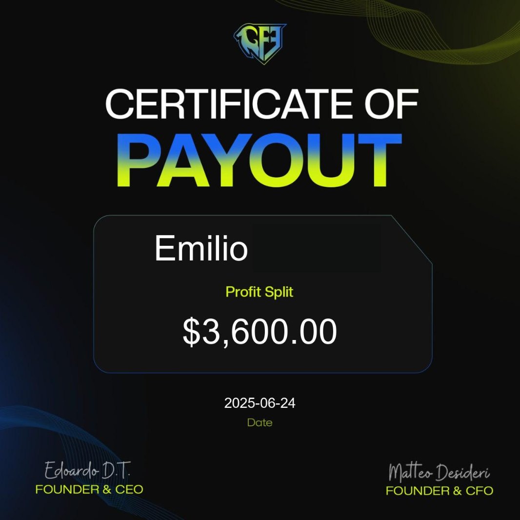 🚨 NEW GFF PAYOUTS 🚨

Big shoutout to our traders

another round of payouts just hit their accounts! 💸

Others are in process!

⚡️ Want to skip the wait and get funded instantly?

Take advantage of our limited-time TRIPLE25 deal:

✅ Get 25% OFF when you buy 2 of the same plan