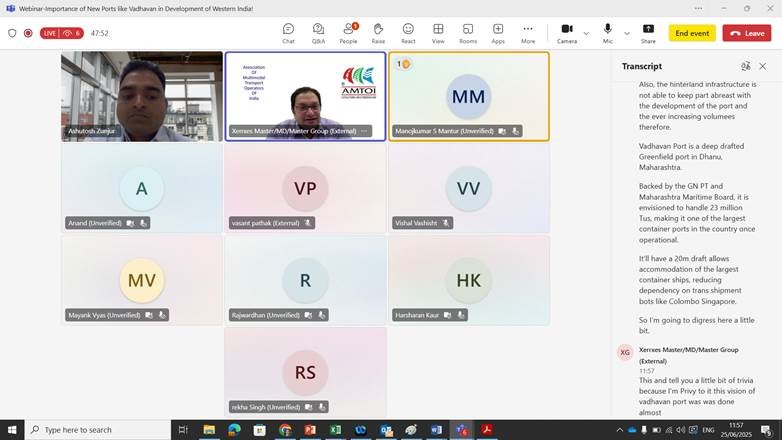 SSPU successfully conducted a thought-provoking BBA Ports and Terminal Management webinar!

The session spotlighted the transformational potential of Vadhavan Port for India and ignited fresh interest in maritime careers among students and professionals.

#Symbiosis #SSPU
