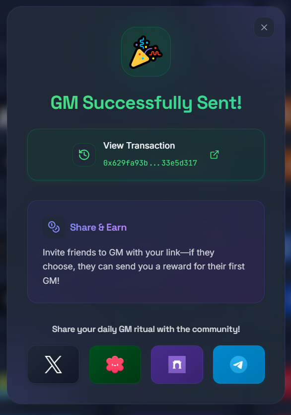 pixcellnode's tweet photo. Just completed the latest @OnChainGm task for @Superpositionso

Not just farming points — building on real modular infra.

Kalau kamu belum join, now’s the time to catch up before the next wave.

https://t.co/PcilygWBL4

#Superposition #GMfarmers https://t.co/LWjA44DN8l