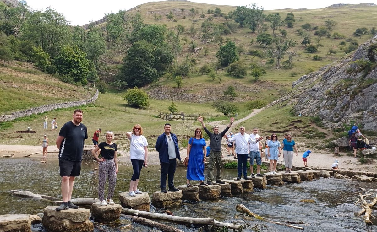 Stepping into Hope: Some of the staff on our staff retreat enjoying the  beauty of God's creation over in glorious Ilam.