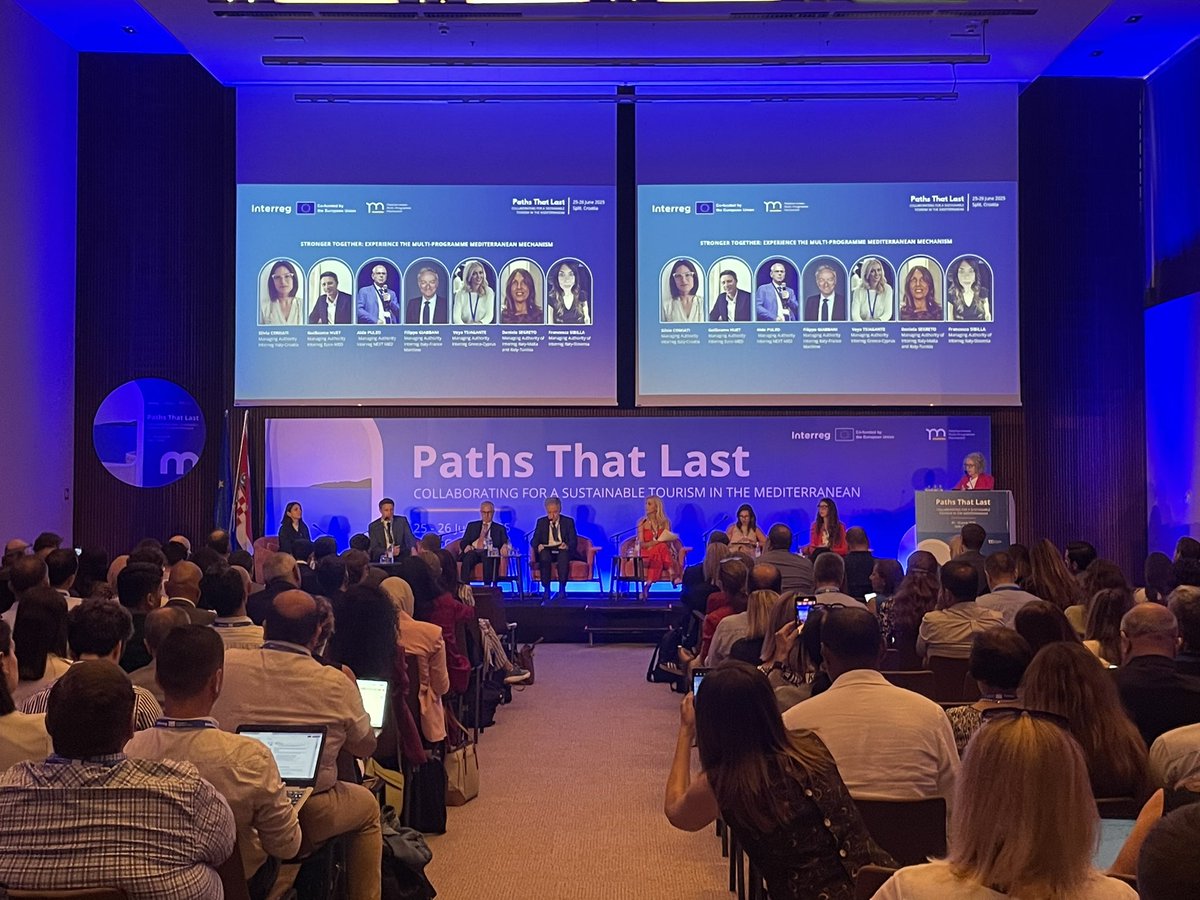 Gov4Tourism's tweet photo. ➡️ Attending today in #split the “Stronger Together” 🤝 round table with Med Interreg programmes
#mmm
#InterregItalyCroatia #InterregEuroMED 🌊 #InterregNEXTMED 🌍 #InterregITFRMaritime 🚢 #InterregGreeceCyprus #InterregItalyMalta #InterregItalyTunisia #InterregItalySlovenia https://t.co/4yBiFOw3Ne