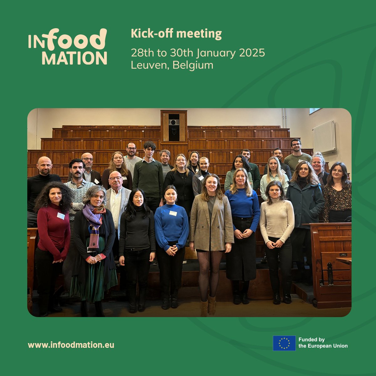 Huge thanks to <a href="/KU_Leuven/">KU Leuven</a> for hosting our epic kick-off meeting 🙏​

The #Infoodmation team spent 3 days collaborating, innovating and building the foundation for a project that will revolutionise the way we think about food. 🫘