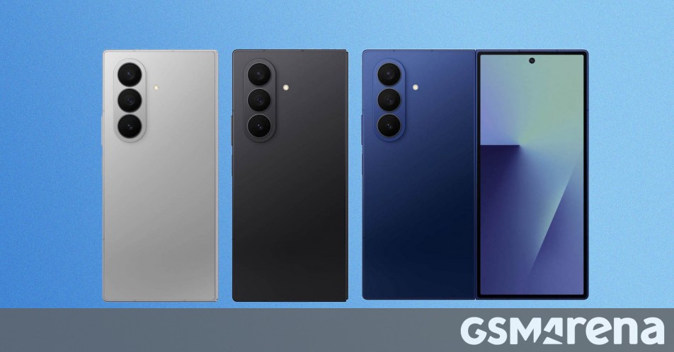 gsmarena_com's tweet image. Samsung Galaxy Z Fold7 leaks again in all three colors dlvr.it/TLXzrD