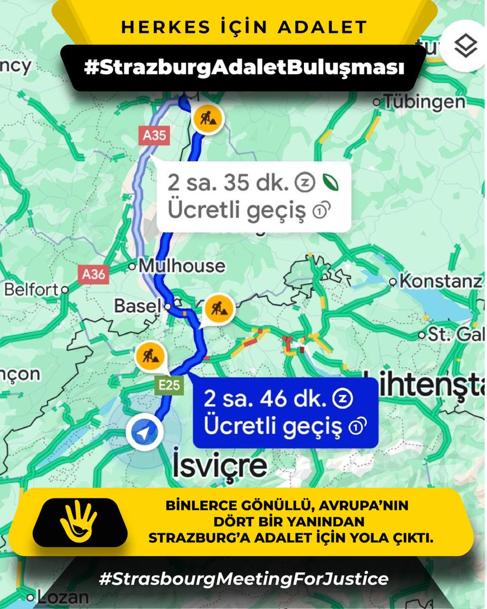shaber_com's tweet image. Nefesler tutuldu: Büyük adalet yürüyüşü bugün!

Türkiye’de devam eden ağır insan hakları ihlalleri ve Avrupa kurumlarının bu ihlaller karşısındaki tepkisizliğine dikkat çekmek amacıyla bugün Strazburg’da büyük bir buluşma gerçekleştirilecek.

#StrasbourgMeetingForJustice…