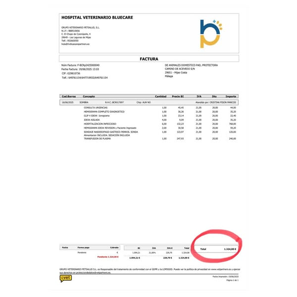 SOMBRA

The bill is high (1.324€)  - can you #help?
- Bizum code 03840
- Bank account: ES68 0081 0547 4600 0232 5442
- become a partner:
forms.gle/K8Y9GHcyNttbWN…
- Become teamer for 1€/month: teaming.net/pad...
- Paypal: padmijas@gmail.com
Thank you🙏