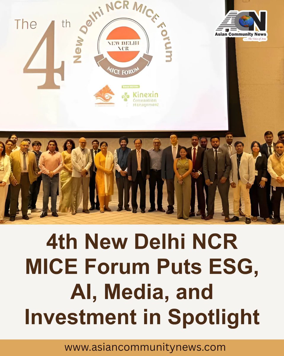 skahuja13's tweet image. Bridging Media, Industry & Investment ๐ฐ๐
The MICE Forum isnโt just about meetings โ it's about building the future of business events in India ๐ฎ๐ณ
Invest in ideas. Collaborate for impact. ๐ผ๐ฑ
#MICEIndia #EventInvestments #MediaMeetsMICE
Read more ๐๐ป
asiancommunitynews.com/4th-new-delhi-โฆ