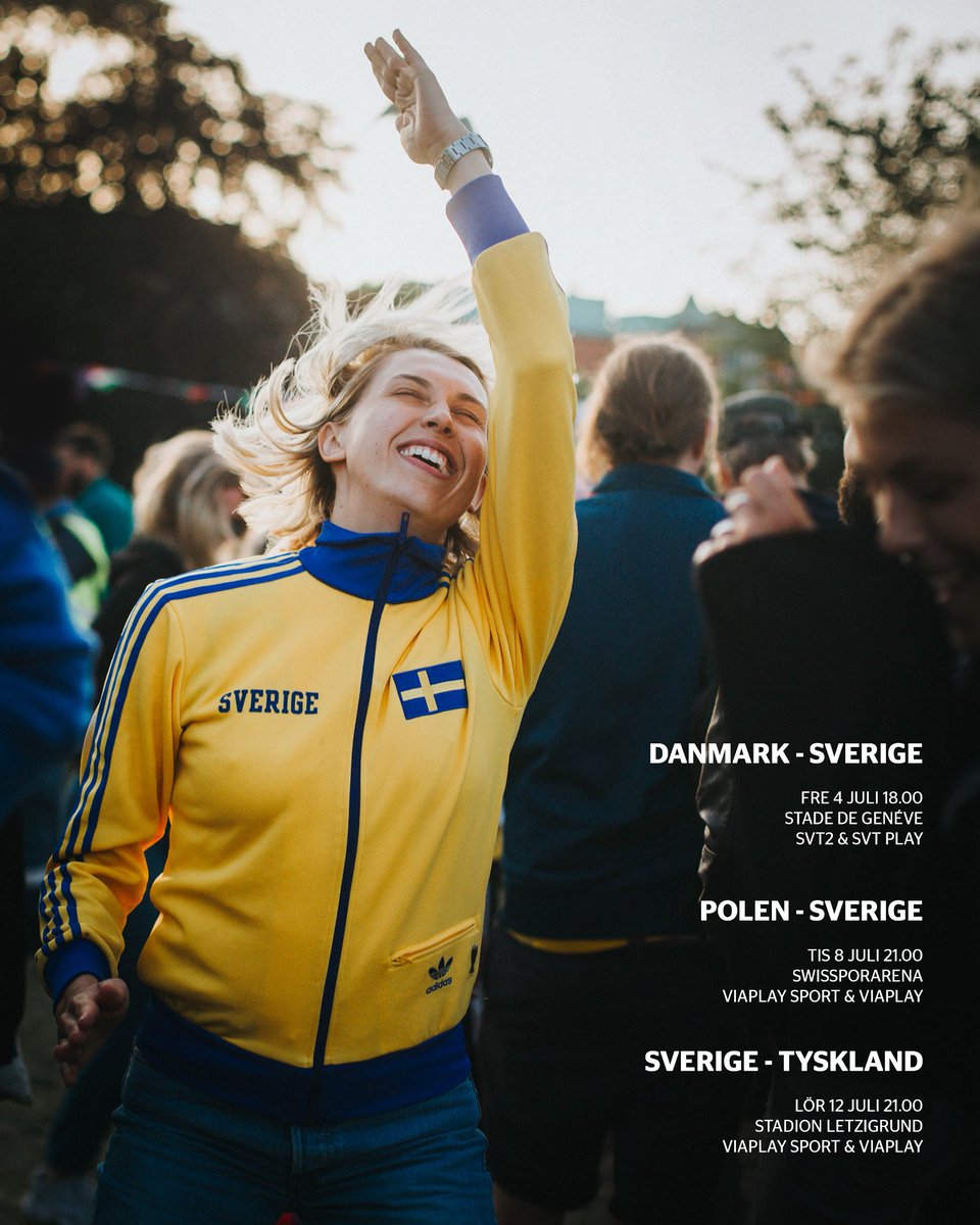 Fyll folkparkerna. Låt ropen eka över barerna. Vält TV-soffan.

Sverige spelar mästerskap igen och vi gör det tillsammans. 💙💛