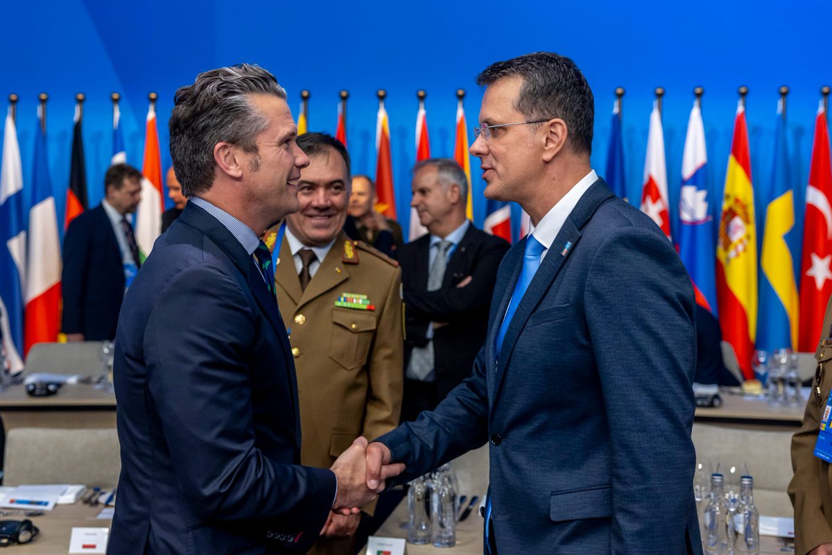 Ionut Mosteanu (@ionutmosteanu) on Twitter photo I spoke with U.S. Defense Secretary <a href="/SecDef/">Secretary of Defense Pete Hegseth</a> Pete Hegseth at the NATO Summit in The Hague. I invited him to Romania to see our progress on the ground and to discuss how we can further strengthen security on the Eastern Flank. Romania remains a dedicated and trusted NATO ally. I spoke with U.S. Defense Secretary <a href="/SecDef/">Secretary of Defense Pete Hegseth</a> Pete Hegseth at the NATO Summit in The Hague. I invited him to Romania to see our progress on the ground and to discuss how we can further strengthen security on the Eastern Flank. Romania remains a dedicated and trusted NATO ally.