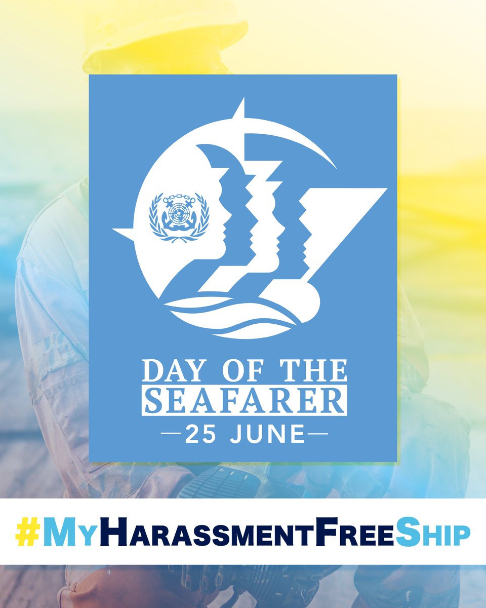 PlymCatte's tweet image. On 25 June, the global maritime community comes together to celebrate the Day of the Seafarer.
This year's campaign of #MyHarrassmentFreeShip is about changing the #maritime culture to one where every seafarer feels safe, valued, and protected at sea.
#DayoftheSeafarer @IMOHQ