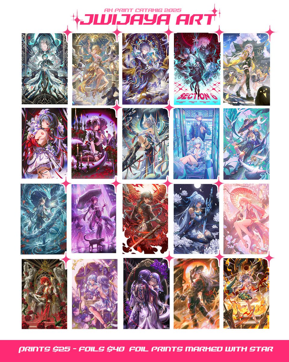 Hello! Here is my #AX2025 catalog! I have some new prints and shiny foils for the weekend! Looking forward to seeing you all there! 🥳