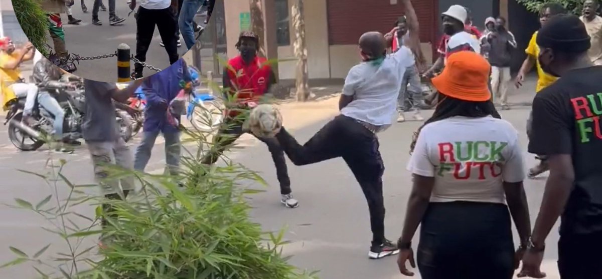 Gen Z are now enjoying football along Moi Avenue in Nairobi CBD, Today is Today we must feast at the Statehouse too.
Watch here 👇
